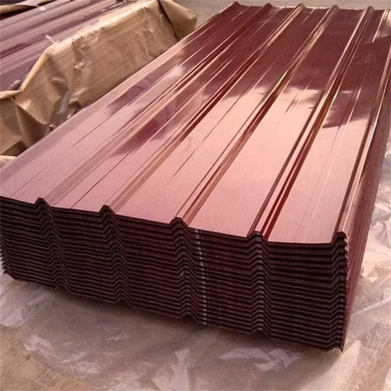 28 calibro Dx51d zinco rivestito di colore preverniciato zincato a caldo galvalume / metallo zincato Gi PPGI SGCC copertura ondulata per coperture in ferro acciaio bobina prezzo lamiera