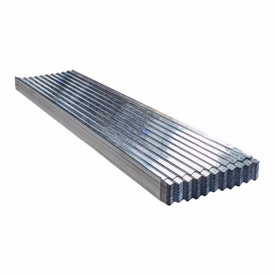 Produzione di acciaio Lamiera per coperture zincata Gi Lamiera di acciaio ondulata zincata Lamiera per coperture ondulata zincata Prezzo di fabbrica