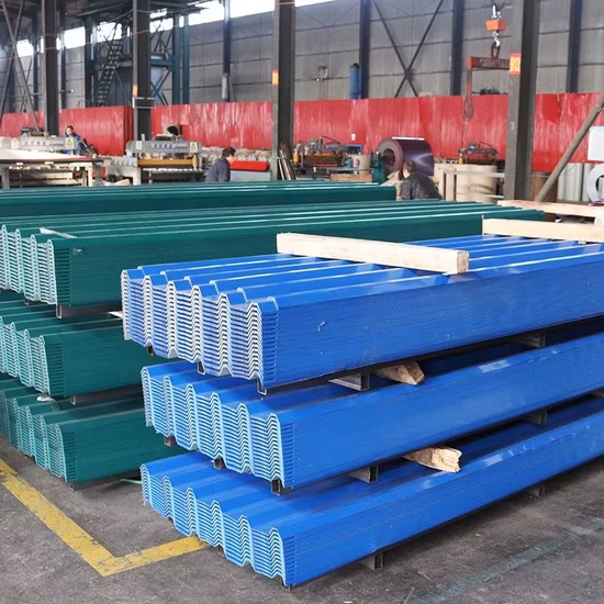 Materiale da costruzione Gi PPGI, lamiera per coperture/tegole in acciaio zincato, preverniciato, verniciato a colori, ondulato, smaltato, trapezoidale